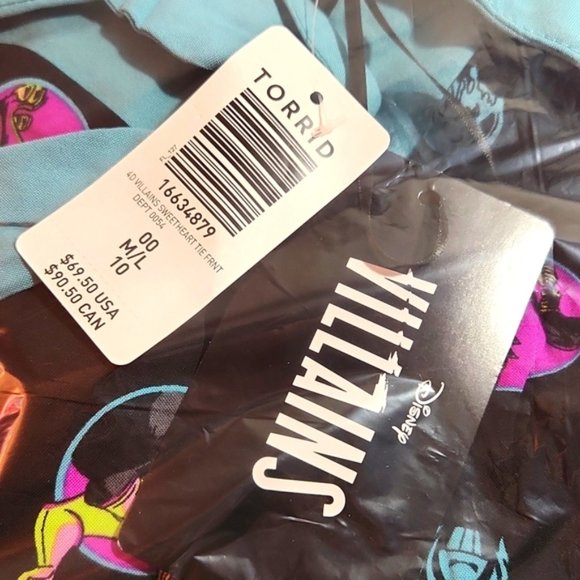 ❤️NWT VINTAGE TORRID VILLAINS SWEETHEART CHALLIS - TIE FRONT - SUMMER TANK DRESS - Picture 8 of 15